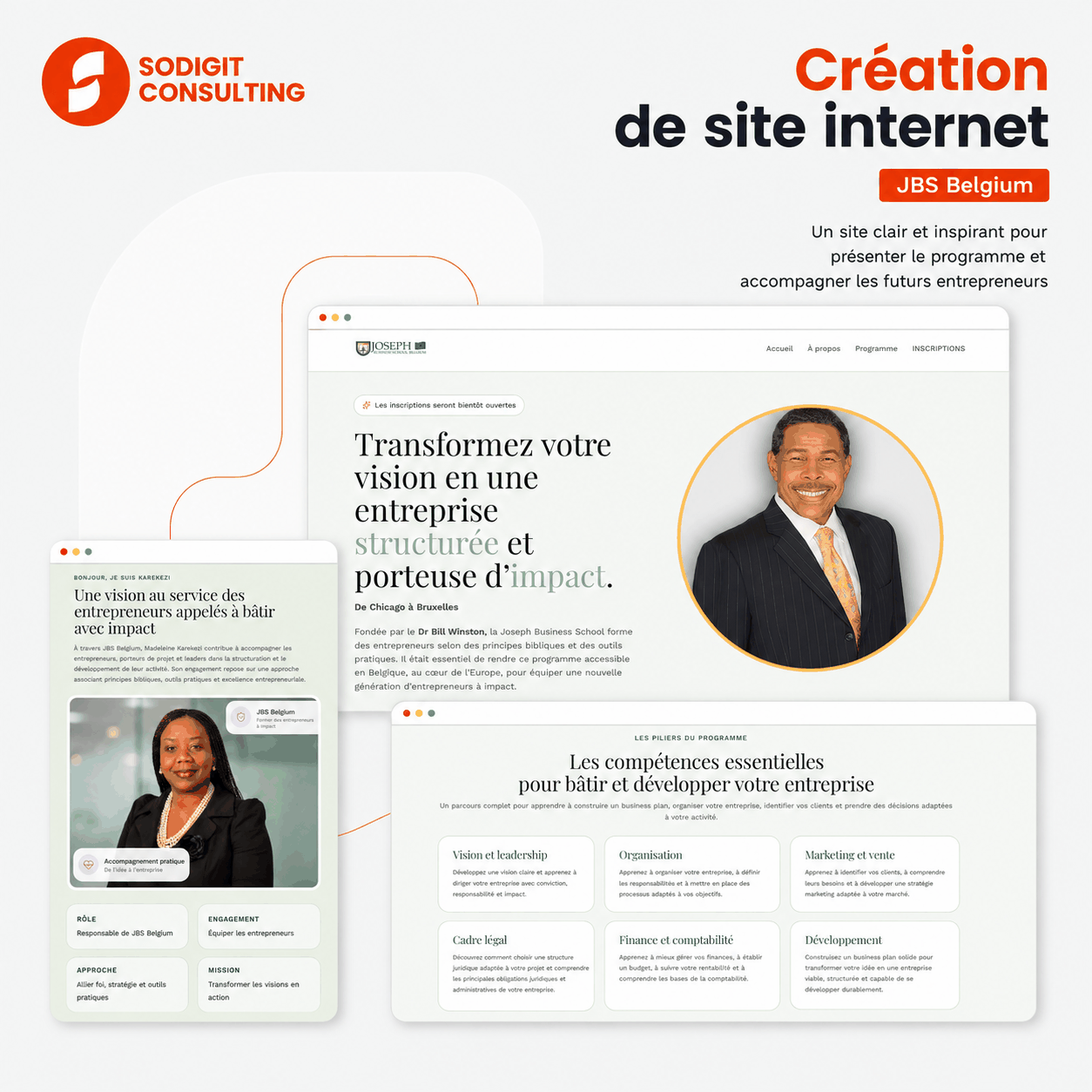Création du site internet de JBS Belgium