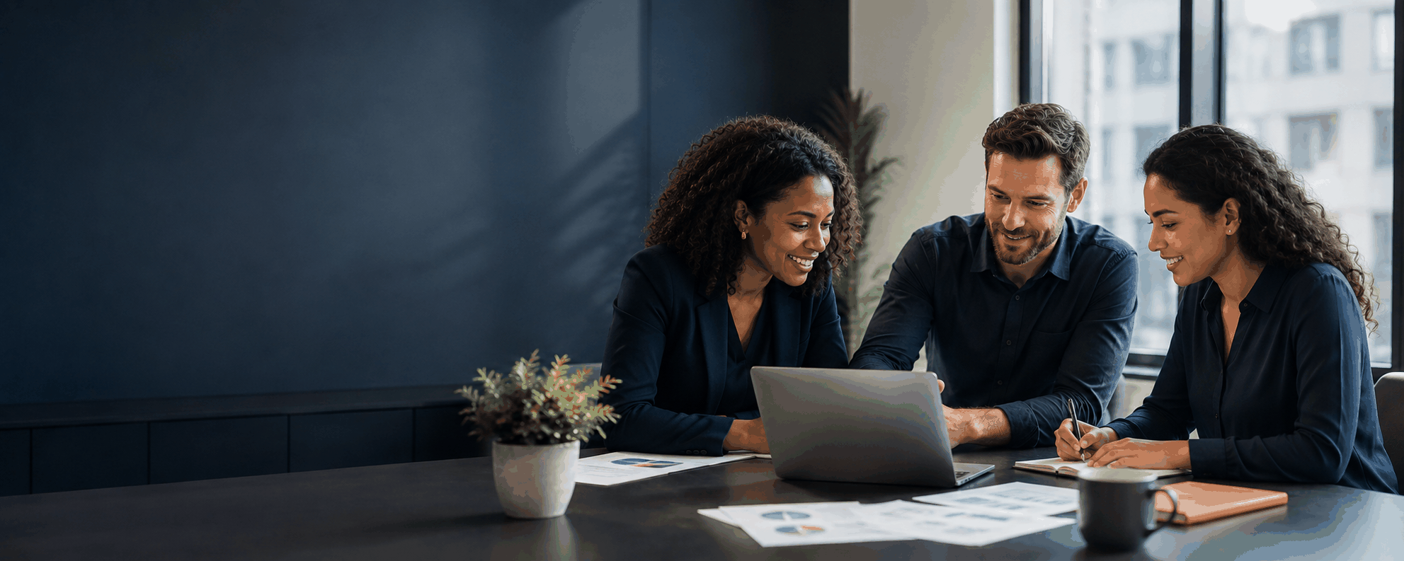 Conseils en stratégie digitale présentés par une équipe multiculturelle